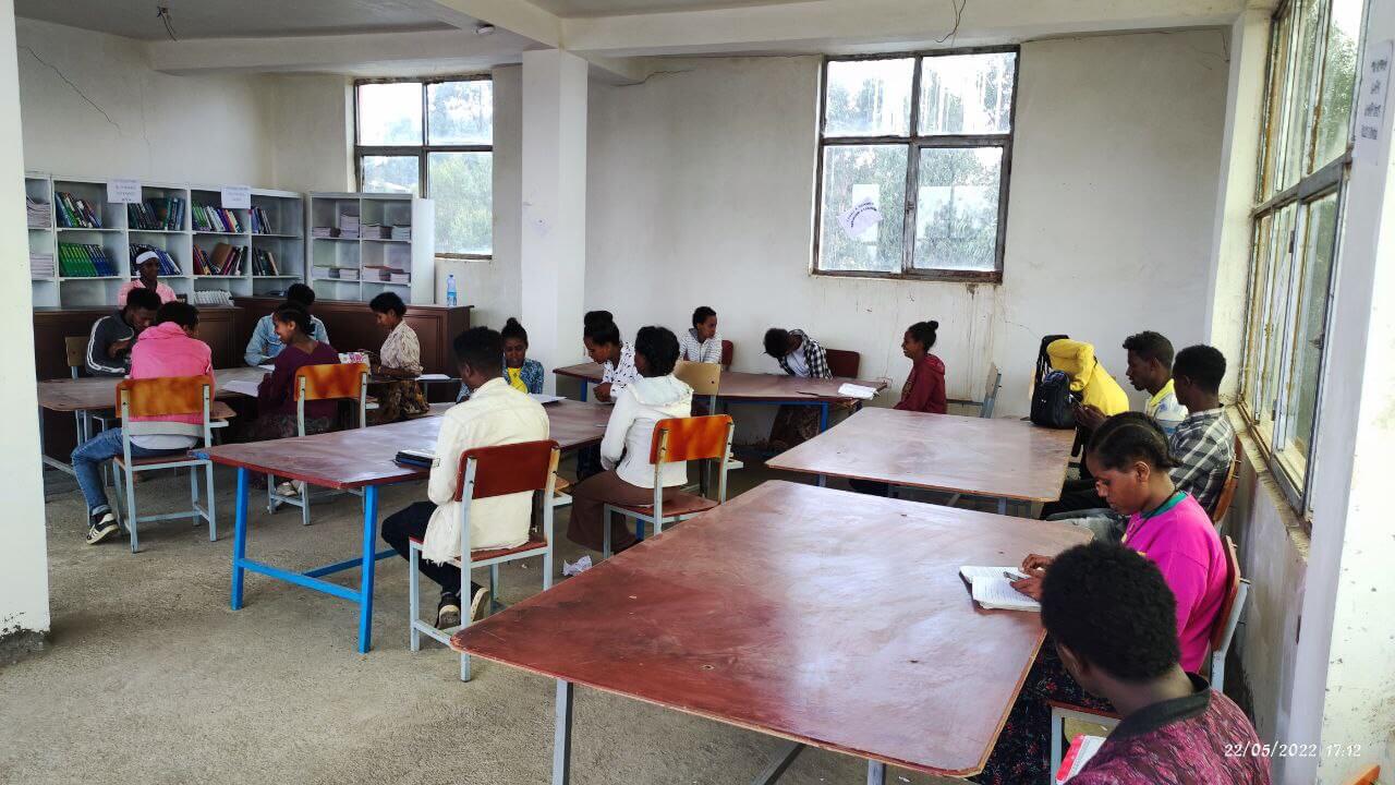 Students at liberary