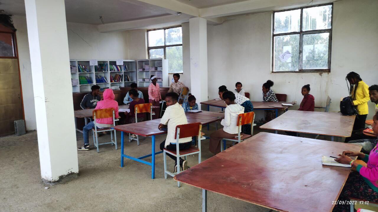 Students at liberary